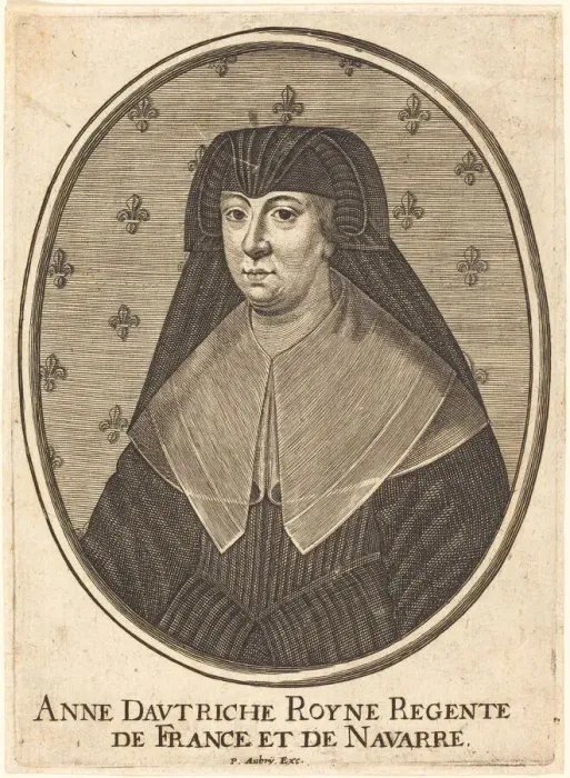 Framed Print : Anne of Austria. Creator: Pierre Aubry Framed Print : Anne of Austria. Creator: Pierre Aubry