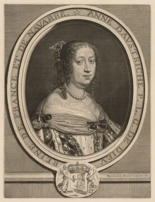 Framed Print : Anne of Austria, Queen of France, 1660. Creator: Robert Nanteuil (French, 1623-1678) Framed Print : Anne of Austria, Queen of France, 1660. Creator: Robert Nanteuil (French, 1623-1678)