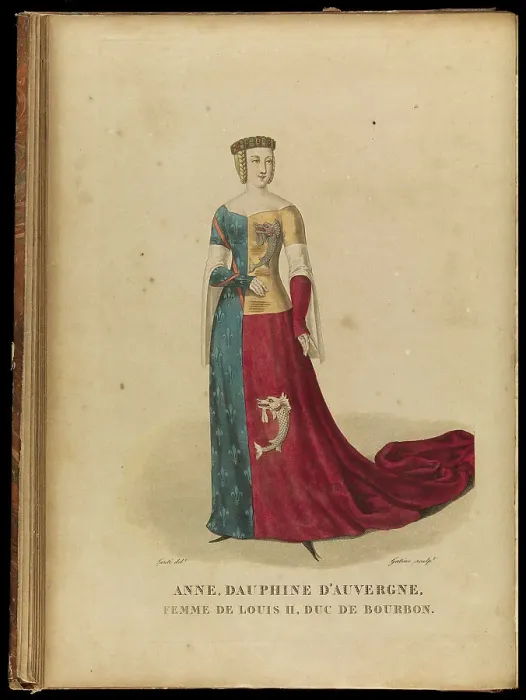 Framed Print : Anne of Auvergne (1358-1417), Countess of Forez and Duchess of Bourbon, Late 18th cent Artist: Gatine, Georges Jacques (1773-1831) Framed Print : Anne of Auvergne (1358-1417), Countess of Forez and Duchess of Bourbon, Late 18th cent Artist: Gatine, Georges Jacques (1773-1831)