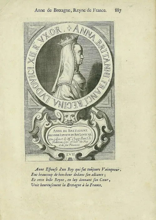 Framed Print : Anne of Brittany (1477-1514), Duchess of Brittany and Queen of France. Creator: Anonymous Framed Print : Anne of Brittany (1477-1514), Duchess of Brittany and Queen of France. Creator: Anonymous