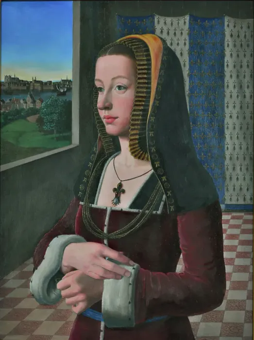 Framed Print : Anne of Brittany (1477-1514), Duchess of Brittany and Queen of France, c1493. Creator: Perréal, Jean (c. 1460-1530) Framed Print : Anne of Brittany (1477-1514), Duchess of Brittany and Queen of France, c1493. Creator: Perréal, Jean (c. 1460-1530)
