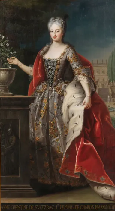 Framed Print : Anne Christine of Sulzbach (1704-1723). Artist: Anonymous Framed Print : Anne Christine of Sulzbach (1704-1723). Artist: Anonymous