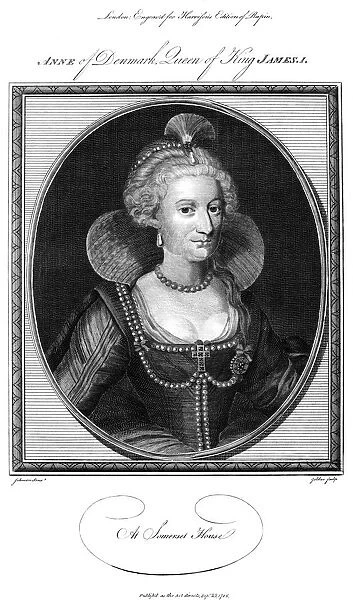 Anne of Denmark (1574-1619), queen consort of King James I, 1786. Artist: John Goldar