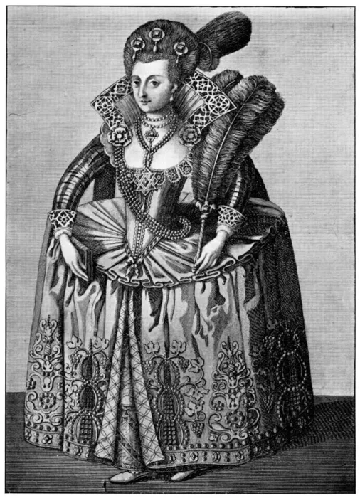 Framed Print : Anne of Denmark, early 17th century, (1910) Framed Print : Anne of Denmark, early 17th century, (1910)