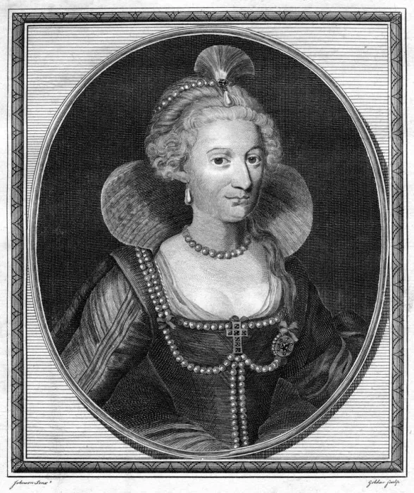 Framed Print : Anne of Denmark, queen consort of King James I of England and VI of Scotland, 1786. Artist: Goldar Framed Print : Anne of Denmark, queen consort of King James I of England and VI of Scotland, 1786. Artist: Goldar