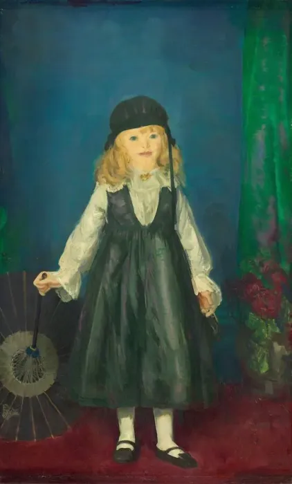 Framed Print : Anne with a Japanese Parasol, 1917. Creator: George Wesley Bellows Framed Print : Anne with a Japanese Parasol, 1917. Creator: George Wesley Bellows