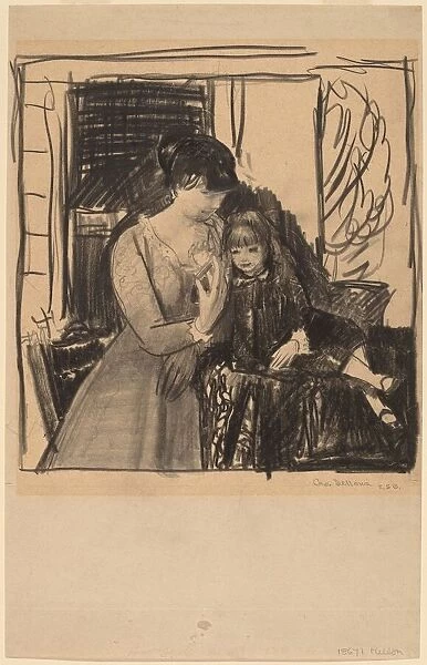 Anne and Her Mother, 1917. Creator: George Wesley Bellows