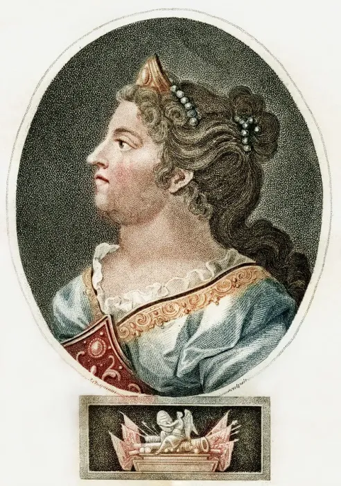 Framed Print : Anne, Queen of Great Britain, c1796 Framed Print : Anne, Queen of Great Britain, c1796