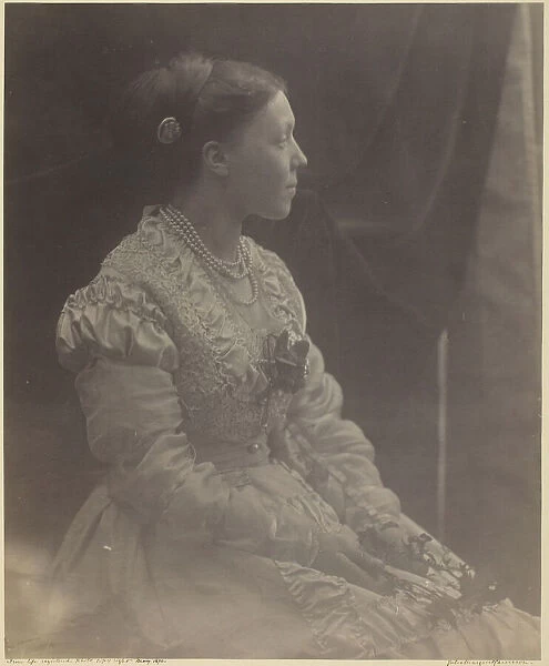 Anne Thackeray Ritchie, May 1870. Creator: Julia Margaret Cameron