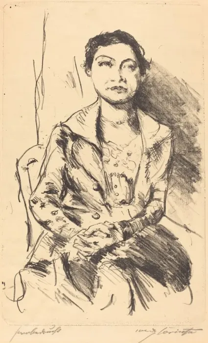 Framed Print : Anneliese Halbe, 1918. Creator: Lovis Corinth Framed Print : Anneliese Halbe, 1918. Creator: Lovis Corinth