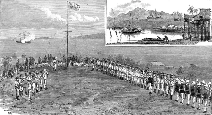 Framed Print : Annexation of New Guinea as a Crown Colony, By Dr. William McGregor, C. M. G. The newly appointed A Creator: Unknown Framed Print : Annexation of New Guinea as a Crown Colony, By Dr. William McGregor, C. M. G. The newly appointed A Creator: Unknown