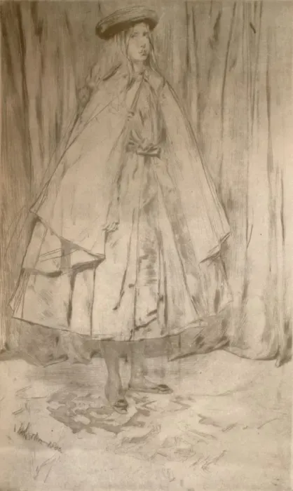 Framed Print : Annie Haden, 1860, (1904). Artist: James Abbott McNeill Whistler Framed Print : Annie Haden, 1860, (1904). Artist: James Abbott McNeill Whistler