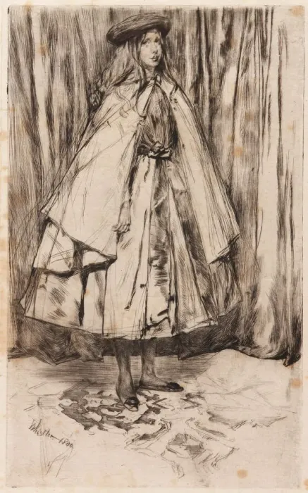 Framed Print : Annie Haden, 1860. Creator: James Abbott McNeill Whistler Framed Print : Annie Haden, 1860. Creator: James Abbott McNeill Whistler