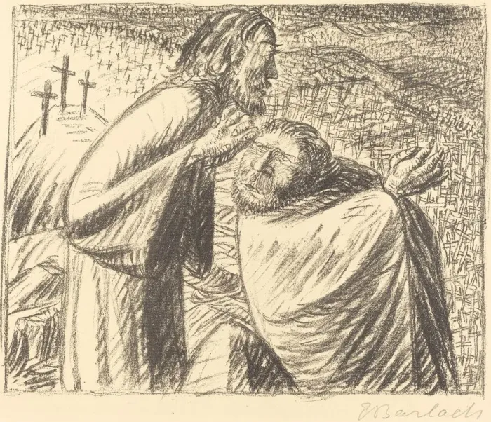 Framed Print : Anno Domini MCMXVI Post Christum Natum, 1916. Creator: Ernst Barlach Framed Print : Anno Domini MCMXVI Post Christum Natum, 1916. Creator: Ernst Barlach