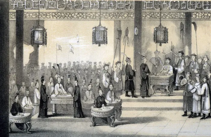 Framed Print : The annual festival celebrating the emperors birthday, revived by Kublai-Khan, 1847. Artist: B Clayton Framed Print : The annual festival celebrating the emperors birthday, revived by Kublai-Khan, 1847. Artist: B Clayton