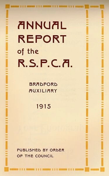Annual Report of the R. S. P. C. A. 1916