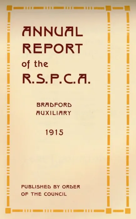 Framed Print : Annual Report of the R. S. P. C. A. 1916 Framed Print : Annual Report of the R. S. P. C. A. 1916