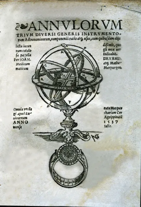 Framed Print : Annulorum, cover of the work with the engraving of an Armillary Sphere, 1537 edition Framed Print : Annulorum, cover of the work with the engraving of an Armillary Sphere, 1537 edition