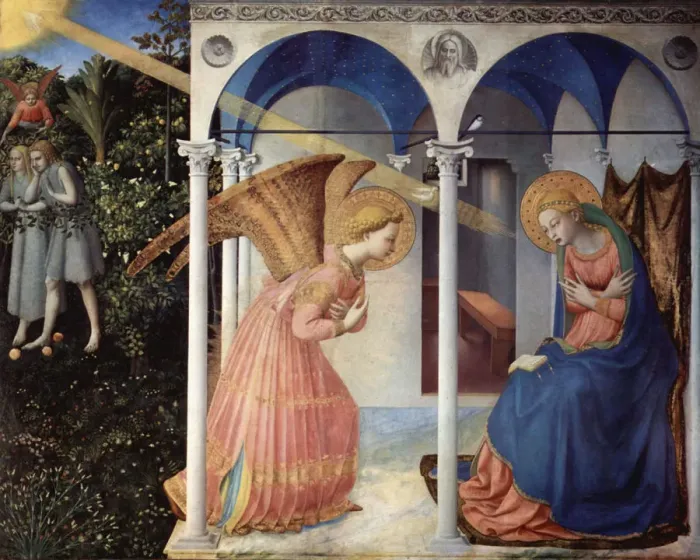 Framed Print : The Annunciation, 1430-1432 Framed Print : The Annunciation, 1430-1432