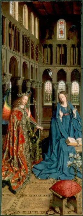 Framed Print : The Annunciation, 1434-1436 Framed Print : The Annunciation, 1434-1436