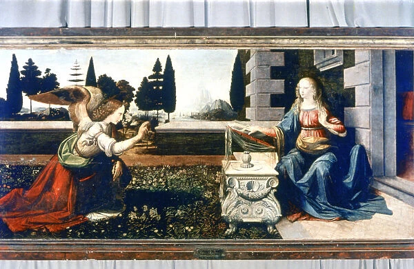 The Annunciation, 1472-1475. Artist: Leonardo da Vinci
