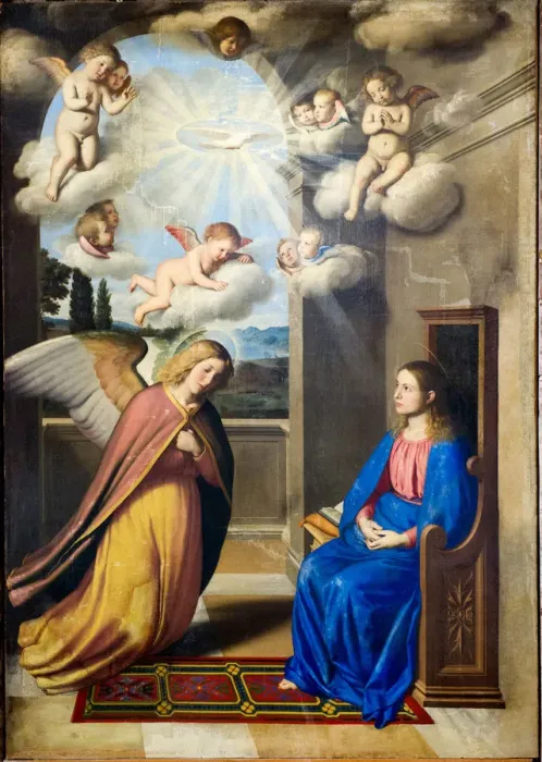 Framed Print : The Annunciation Framed Print : The Annunciation