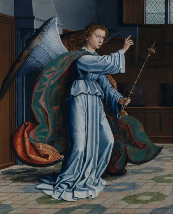 Framed Print : The Annunciation, 1506. Creator: Gerard David Framed Print : The Annunciation, 1506. Creator: Gerard David