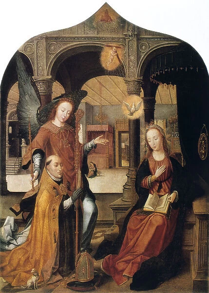 Annunciation, 1516-1517. Artist: Jean Bellegambe