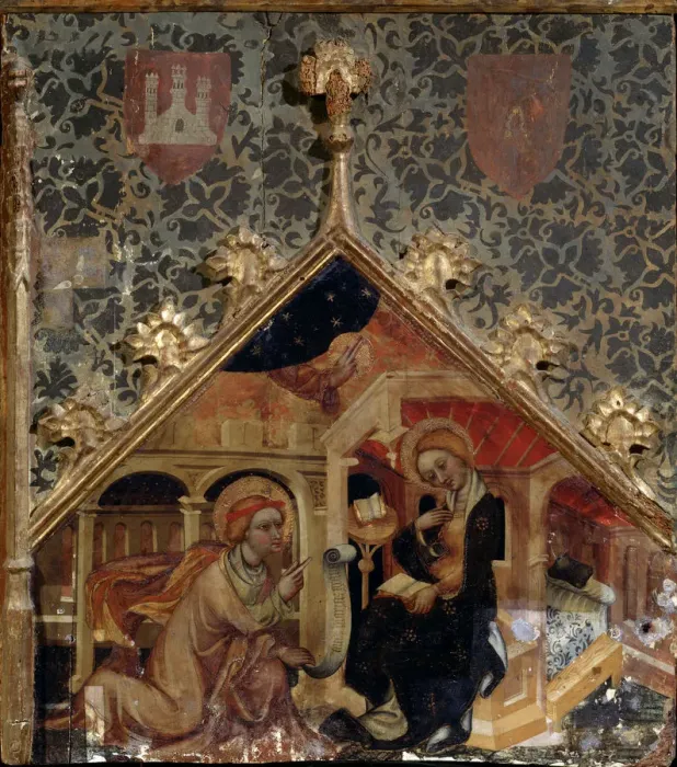 Framed Print : The Annunciation, 15th century Framed Print : The Annunciation, 15th century