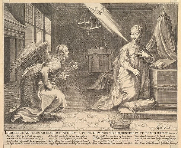 The Annunciation, before 1652. Creator: Claes Jansz Visscher