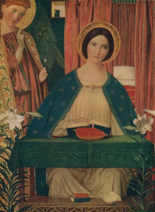Framed Print : The Annunciation, 1898. Artist: Arthur Joseph Gaskin Framed Print : The Annunciation, 1898. Artist: Arthur Joseph Gaskin