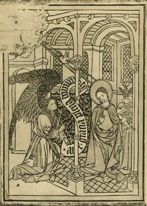 Framed Print : The Annunciation, 1915. Creator: Unknown Framed Print : The Annunciation, 1915. Creator: Unknown