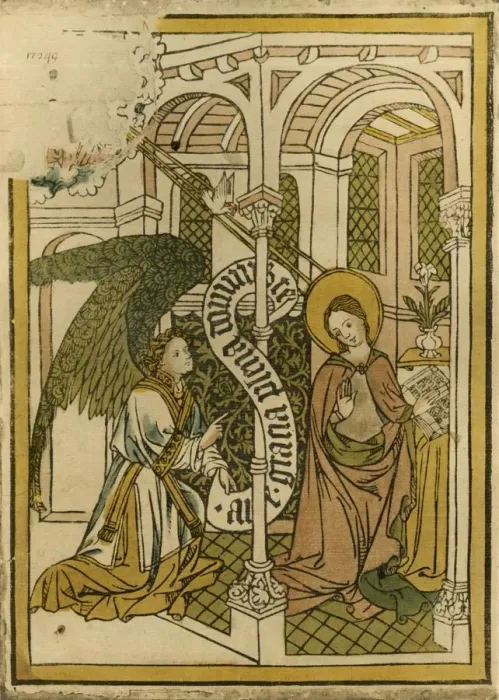 Framed Print : The Annunciation, 1915. Creator: Unknown Framed Print : The Annunciation, 1915. Creator: Unknown