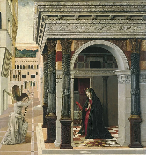The Annunciation. Artist: Bellini, Gentile (ca. 1429-1507)
