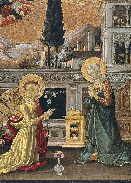 The Annunciation. Artist: Bonfigli, Benedetto (1420-1496)