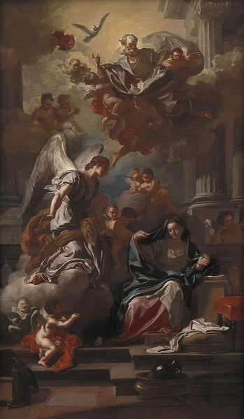 The Annunciation. Artist: Solimena, Francesco (1657-1747)