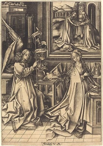 The Annunciation, c. 1490  /  1500. Creator: Israhel van Meckenem