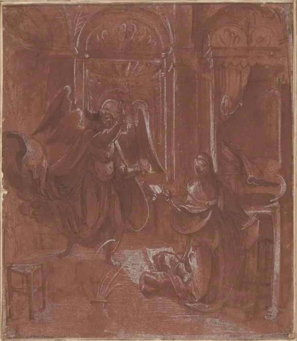 Framed Print : The Annunciation, c. 1520. Creator: Unknown