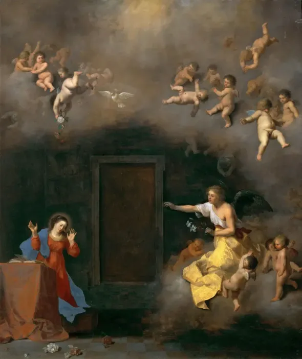 Framed Print : The Annunciation, c. 1635