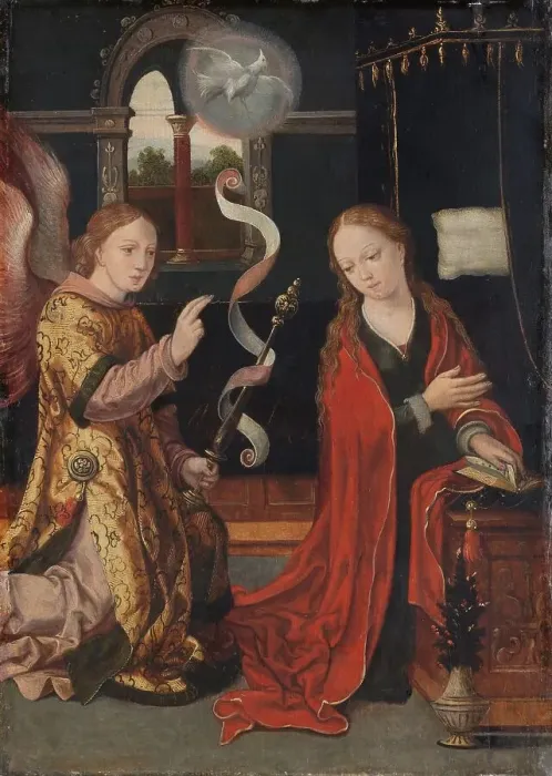 Framed Print : The Annunciation, c.1550. Creator: Anon