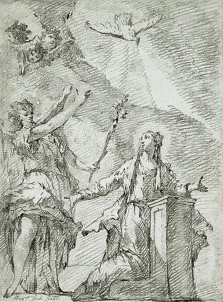 The Annunciation, c1740. Creator: Francesco Fontebasso