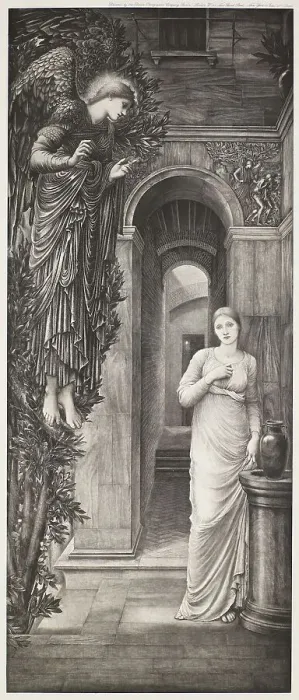 Framed Print : The Annunciation, c1876, (1900). Creator: Unknown Framed Print : The Annunciation, c1876, (1900). Creator: Unknown