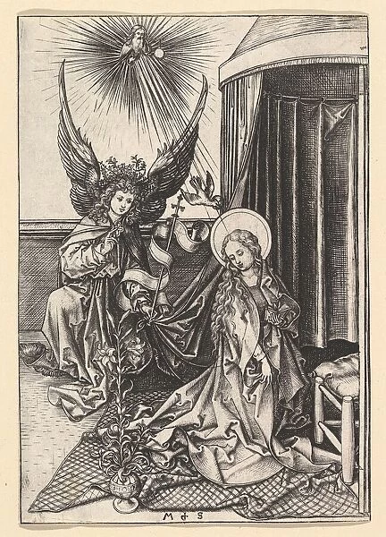 The Annunciation, ca. 1435-1491. Creator: Martin Schongauer