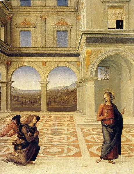 The Annunciation, ca 1498. Artist: Perugino (ca. 1450-1523)