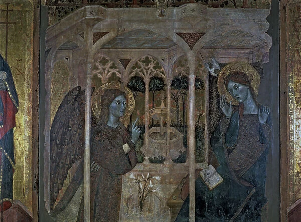 The Annunciation, central panel of the altarpiece of The Annunciation and Saints
