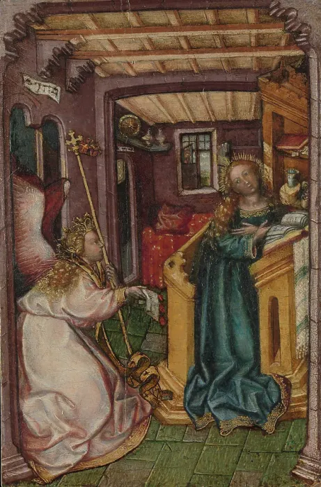 Framed Print : The Annunciation. Creator: Unknown Framed Print : The Annunciation. Creator: Unknown