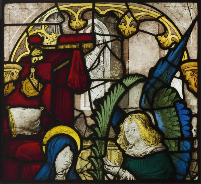 Framed Print : Annunciation of the Death of of the Virgin, French, ca. 1500. Creator: Unknown Framed Print : Annunciation of the Death of of the Virgin, French, ca. 1500. Creator: Unknown
