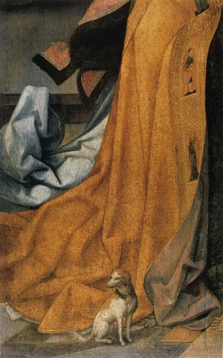 Framed Print : Annunciation (detail), 1516-1517. Artist: Jean Bellegambe Framed Print : Annunciation (detail), 1516-1517. Artist: Jean Bellegambe