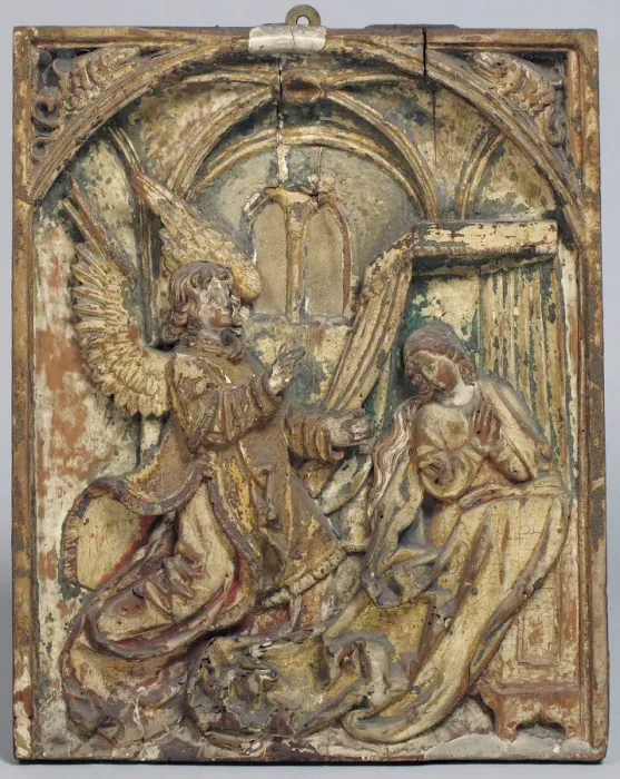 Framed Print : The Annunciation, German, 16th century. Creator: Unknown Framed Print : The Annunciation, German, 16th century. Creator: Unknown