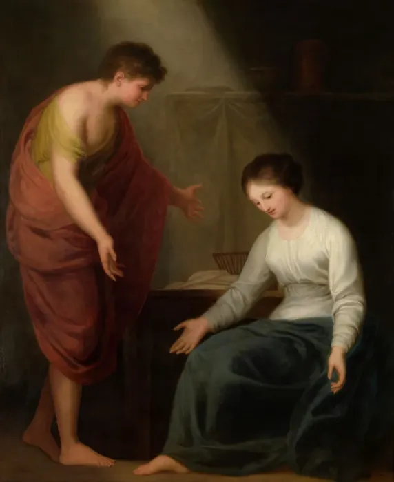 Framed Print : The Annunciation, late 18th-early 19th century. Creator: Andries Lens Framed Print : The Annunciation, late 18th-early 19th century. Creator: Andries Lens